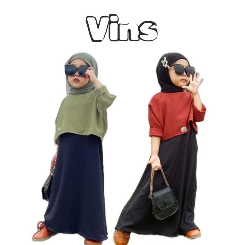 DISKON VINS STACY CROP ATASAN STYLE BAJU COUPLE IBU ANAK PEREMPUAN
