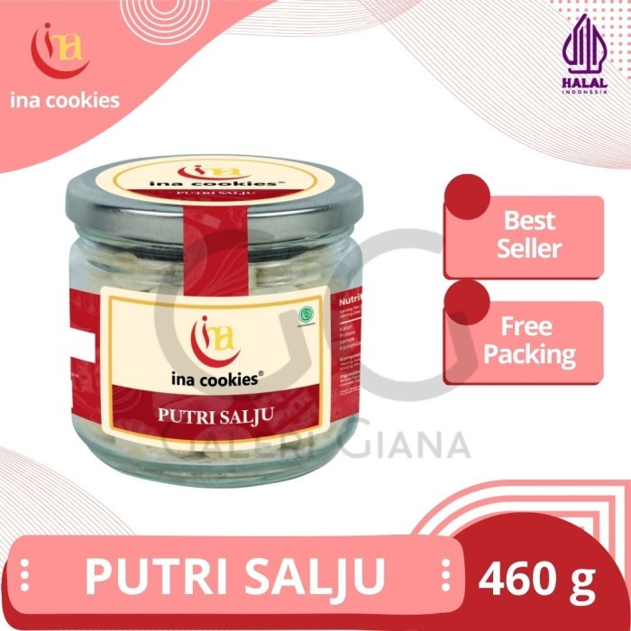 

New! Kue Kering Ina Cookies Putri Salju Jar - Toples Kaca Kukis Kue Lebaran Idul Fitri