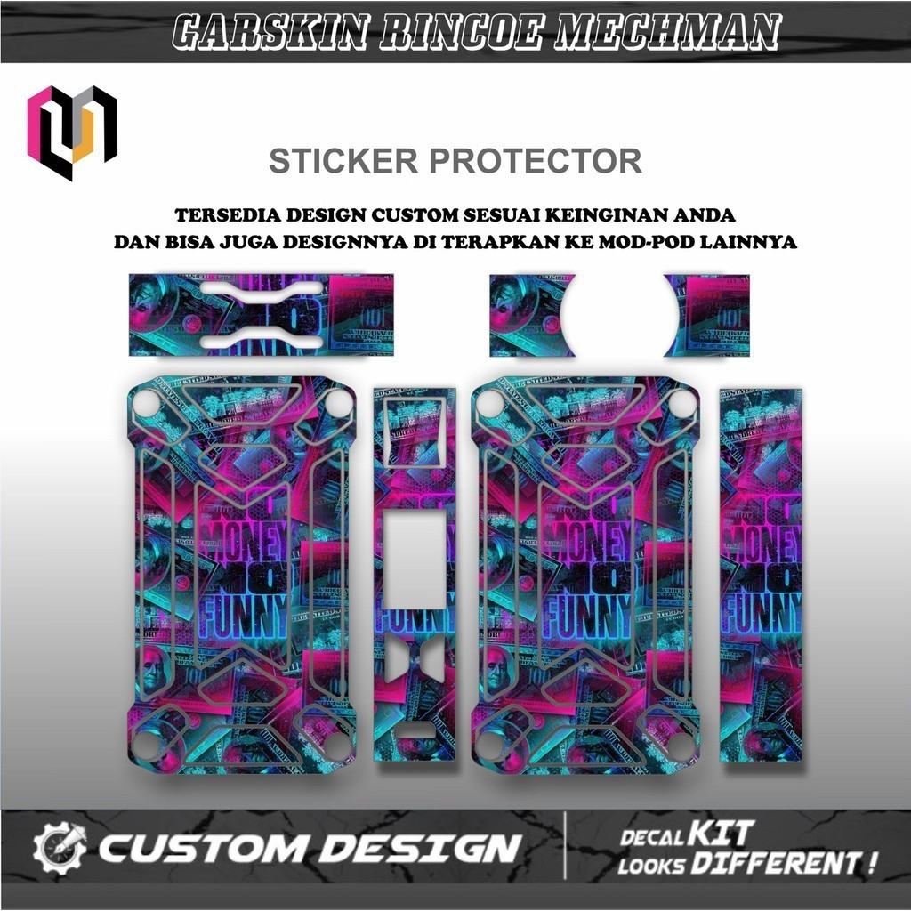 

Terlaris Rincoe Mechman Edition Warp Garskin Stiker Custom Case Laminasi Tebal COD