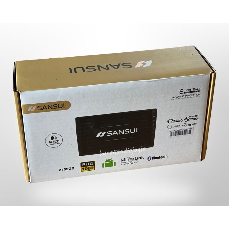 Head unit Android 9 inch sansui ram2/32