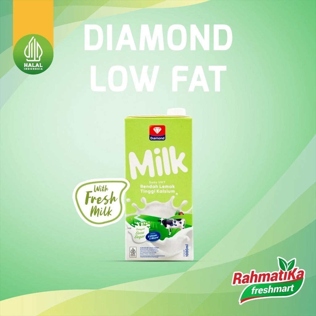 

Diamond Susu UHT Low Fat High Calcium 1 Liter