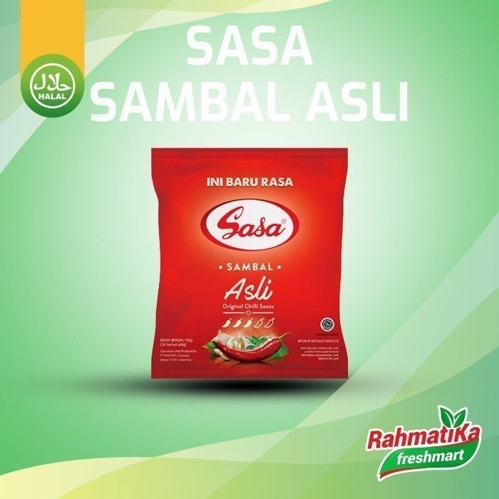 

Sasa Sambal Asli 24 Sachet x 8 gram