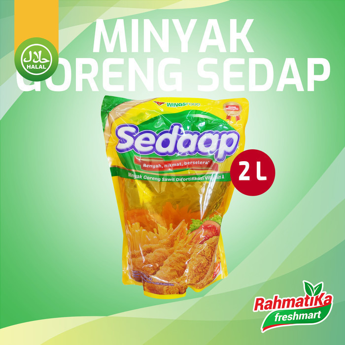 

Sedaap Minyak Goreng Refill / Minyak Goreng Sawit 2 Liter