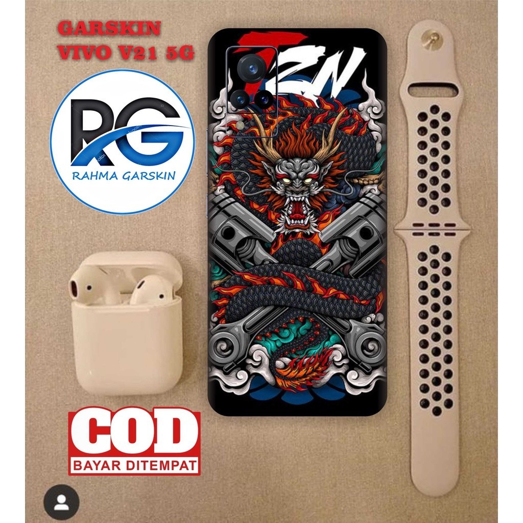 

Terlaris Vivo V21 5G Garskin Stiker Custom Case Laminasi Tebal COD