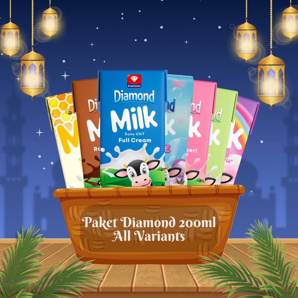 

Diamond Milk Susu UHT 200ml All Variants