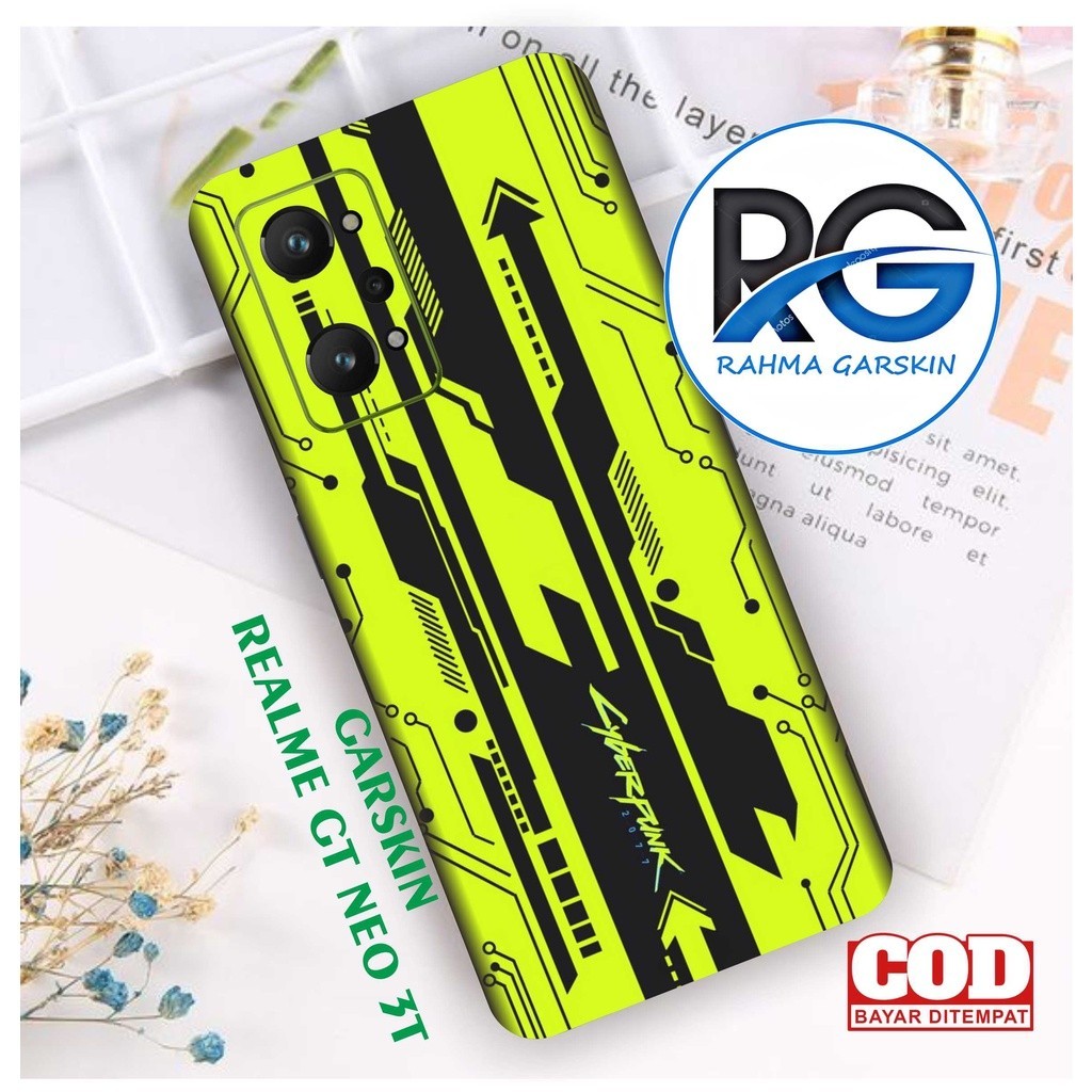 

Terlaris Realme GT Neo 3T Garskin Stiker Custom Case Laminasi Tebal COD