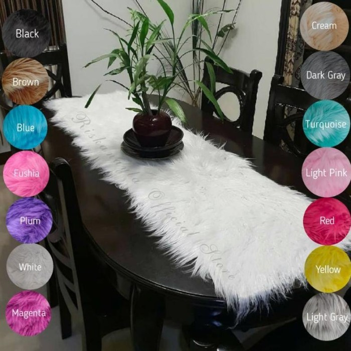 TERBARU TAPLAK MEJA BULU KOREA PS