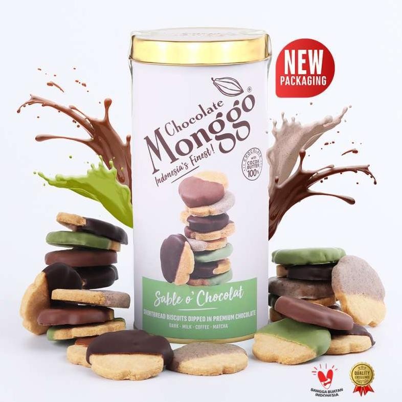 

Chocolate Monggo | Biskuit Sabl OChocolat 16pcs | 6 Rasa Coklat | Kue Kering Paket Lebaran
