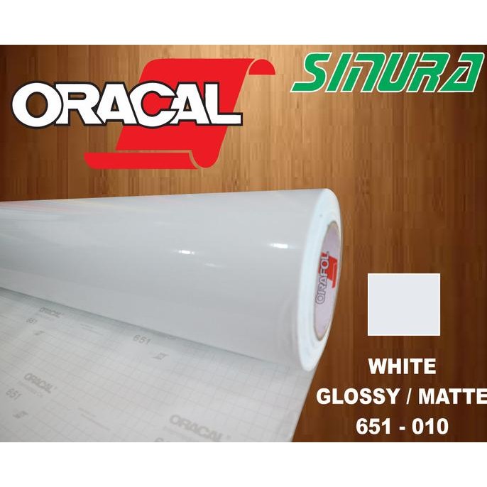 Sticker Oracal 651-010 WHITE / PUTIH (GLOSSY/MATTE)