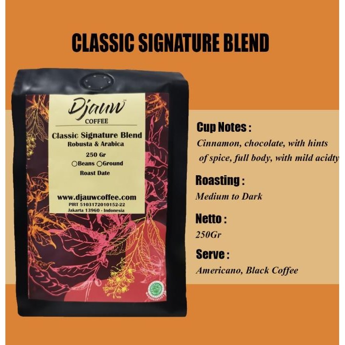 

Arabica Robusta Blend - Classic Blend Signature 250Gr