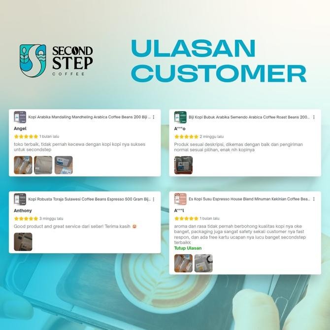 

Kopi Bubuk Arabika Bali Kintamani Natural Coffee Beans 200 Gram