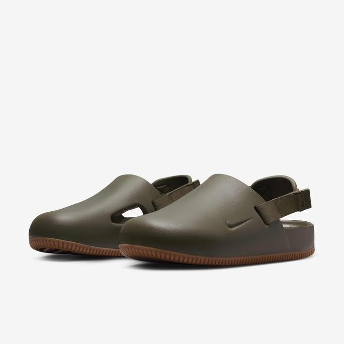 Sepatu Sandal Pria Nike Calm Mules Medium Olive Gum Medium Brown KAR
