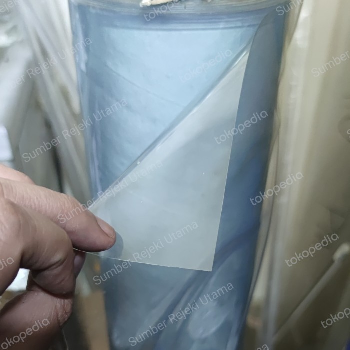 READY STOCK PLASTIK TAPLAK MEJA, ALAS MEJA PVC TRANSPARAN 0,5MM COSTUM 100CM X 215CM