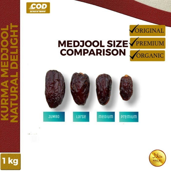 

Kurma Medjool 1 Kg / Medjool Dates / Kurma California