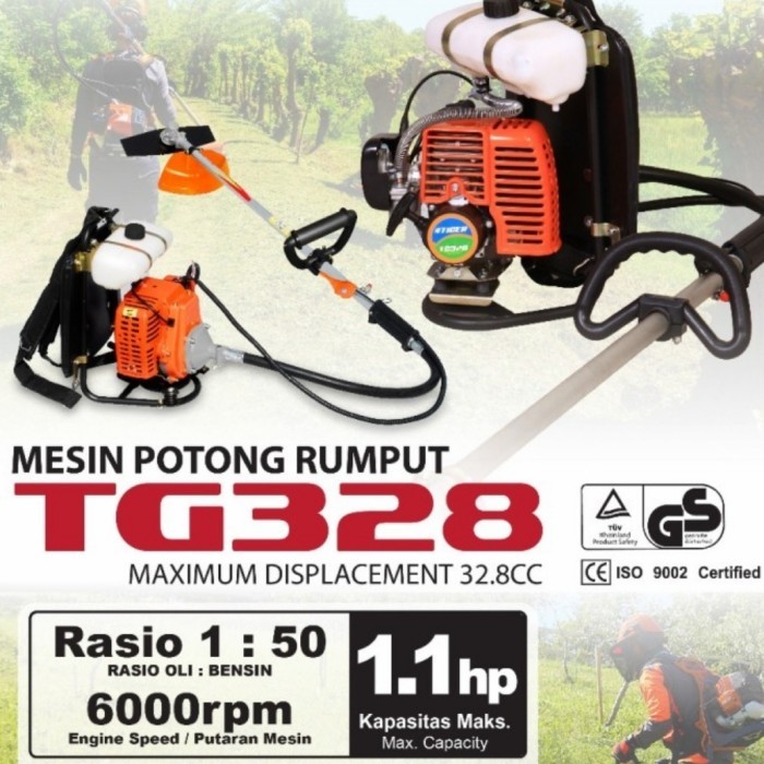 Mesin Potong Rumput 2 tak Tiger TG 328