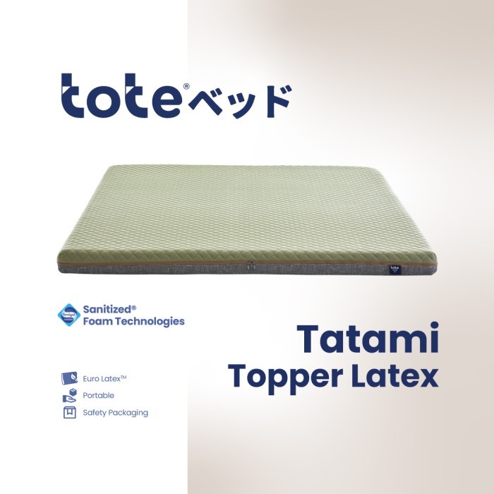 Tote Tatami Topper Latex Kasur Latex Portable