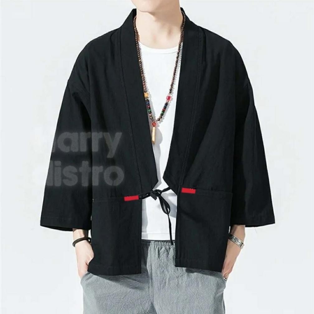 Baju kimono Jepang japanese cardigan outer atasan pria fashion pria baju samurai ninja
