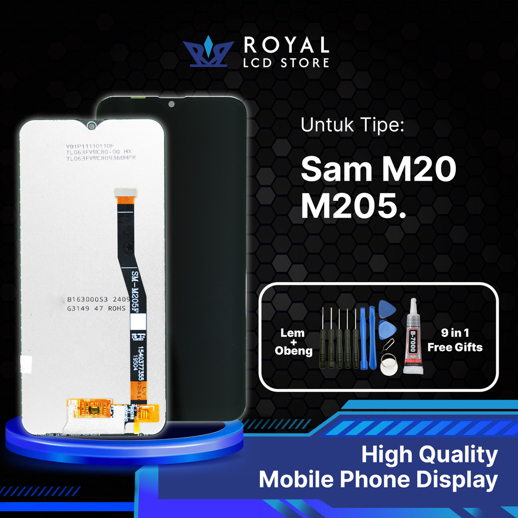 Lcd Samsung M20 M205 Full Set Lcd Touchscreen