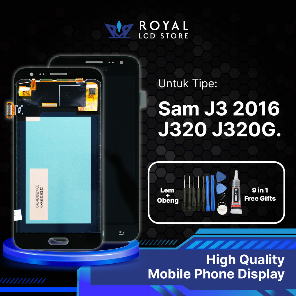 Lcd Samsung J3 2016 J320 J320G Full Set Lcd Touchscreen