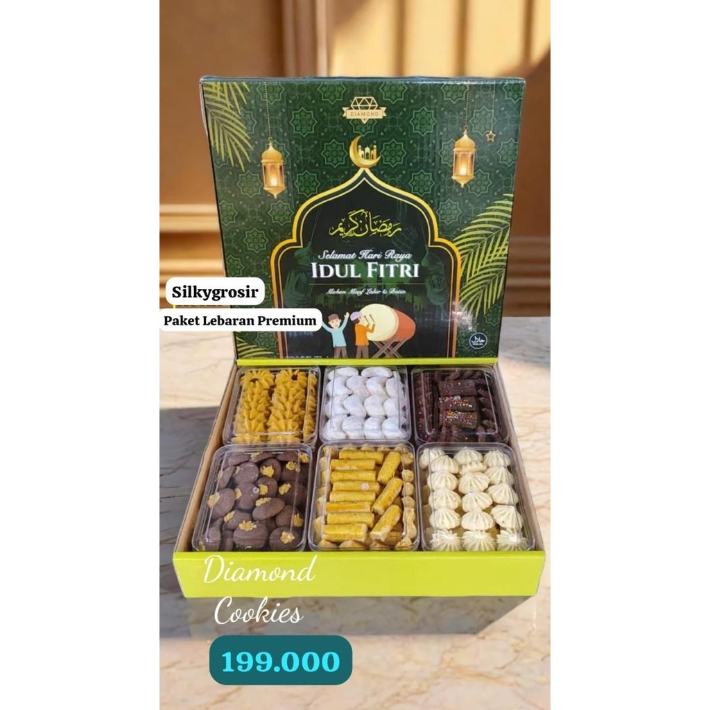 

Kue Lebaran Premium Diamond 1 Box 6 Toples Original Dan Terpercaya