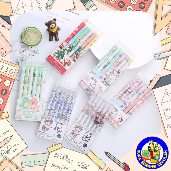 

Promo 6Pcs Pulpen Pena Tiktok Girl & Bear S0208 Diskon