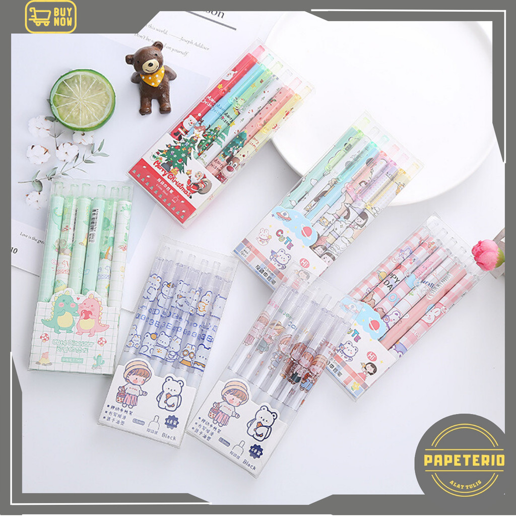 

Promo Pulpen Pena Tiktok Girl & Bear Set 6Pcs S0208 Diskon