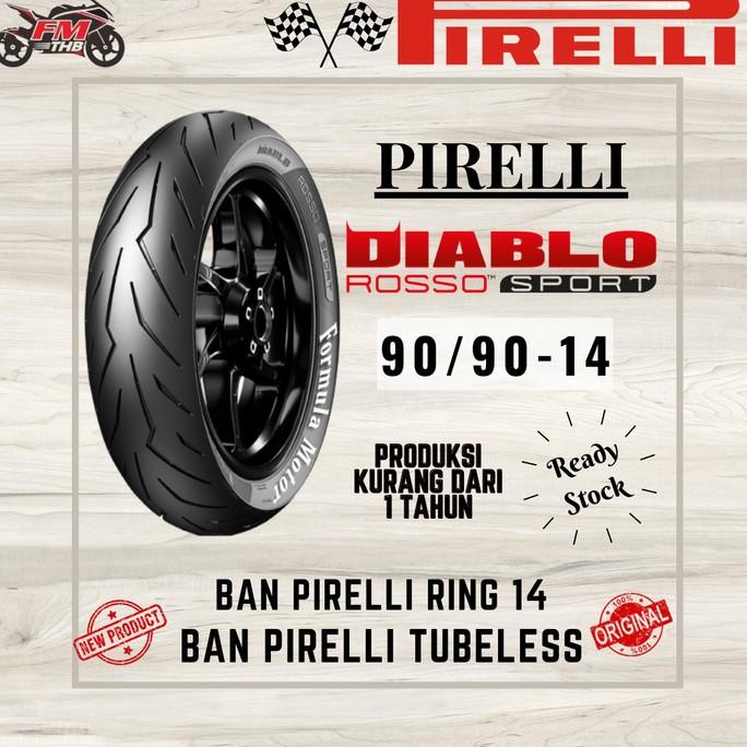 Ban Tubeless Pirelli 90/90-14 (Pilih Tipe) - Ban Beat Gear Vario Spacy