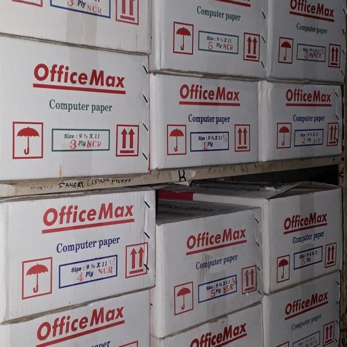 

Kertas Continuous form Office max 5 ply NCR/ 5 ply bagi 2