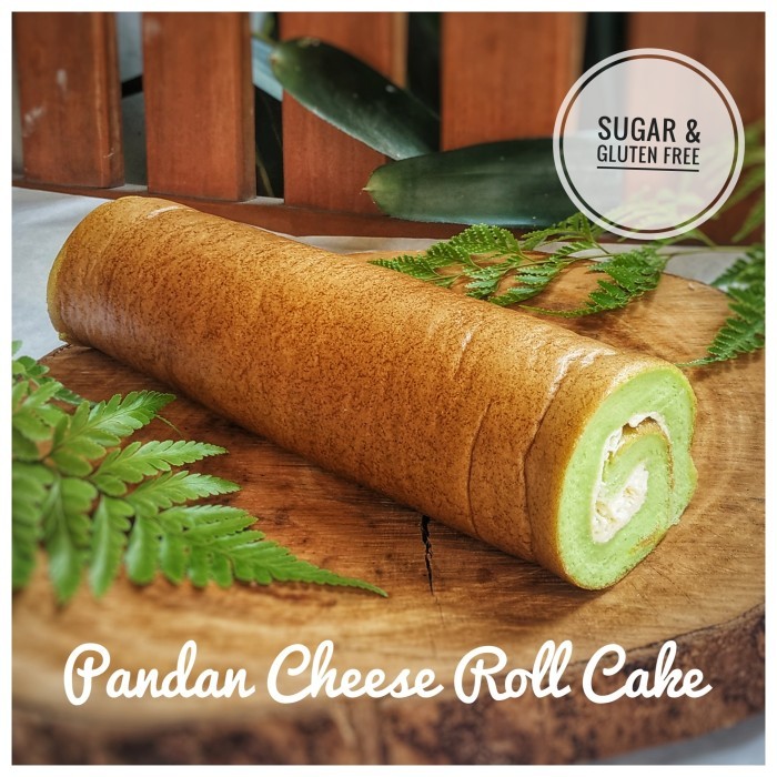 

FLOURLESS KETO DEBM CREAM CHEESE PANDAN ROLL CAKE