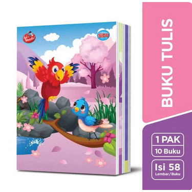 

KOMPLIT BUKU TULIS SIDU ISI 58 LEMBAR 1 PAK ISI 10 BUKU KODE 699