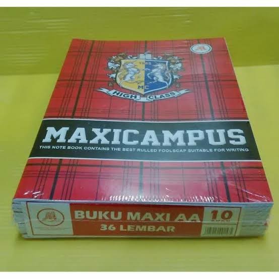 

FREE ONGKIR BUKU CAMPUS MAXI AA ISI 36 LEMBAR ( 1 PACK ISI 10 BUKU ) KODE 667