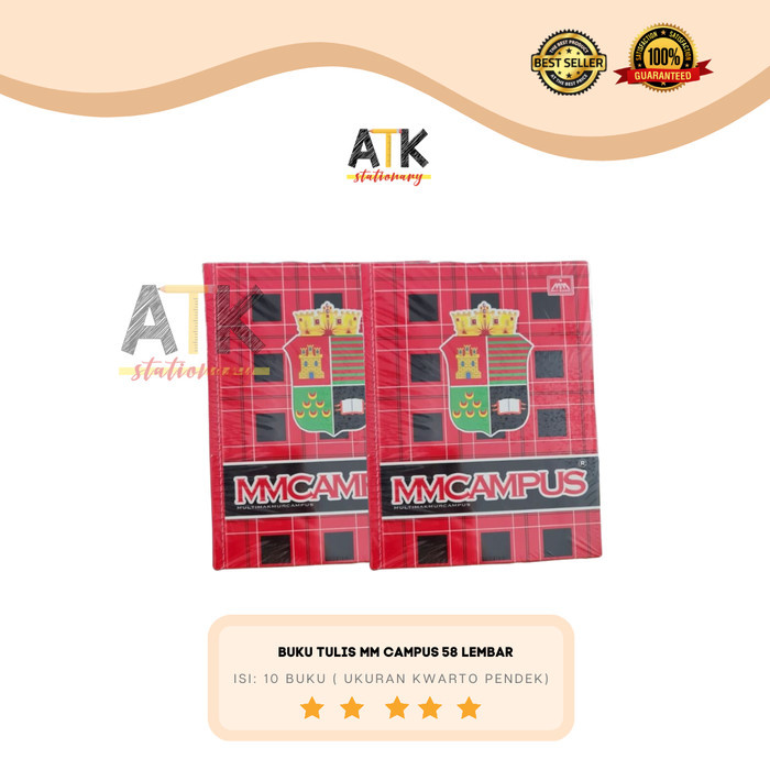 

PRODUK TERBATAS BUKU TULIS MM CAMPUS MMC 58 LEMBAR KWARTO ATK KODE 492