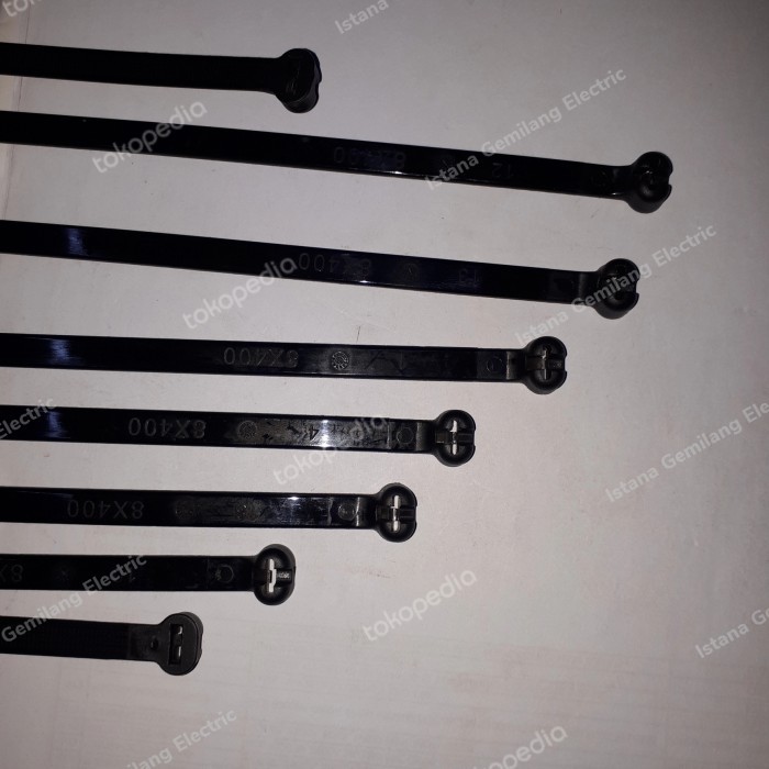 

ty-rap nylon cable ties 400 x 8 mm - HITAM