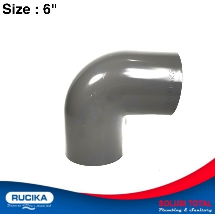 Knee PVC AW 6 Inch Elbow 6" Rucika