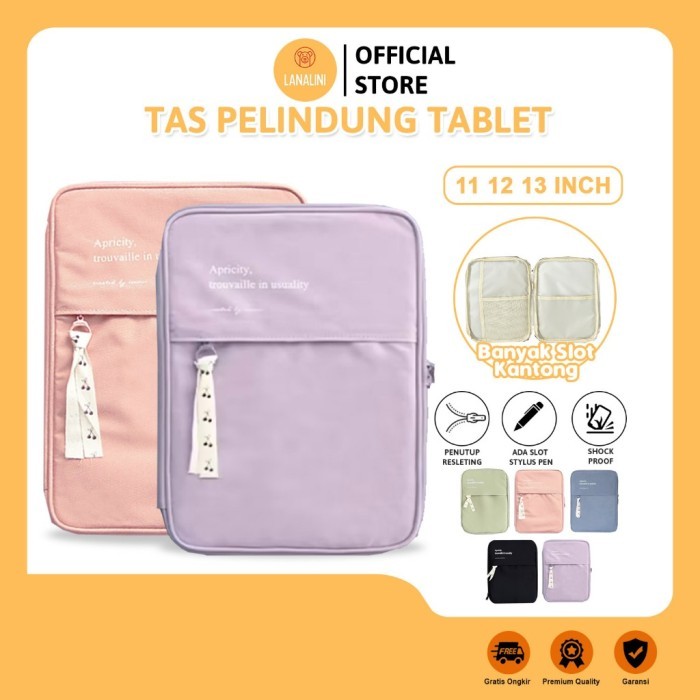 TERLARIS TERLARIS TAS TABLET SLEEVE POUCH CLUTCH HAND BAG COVER PELINDUNG SAMSUNG TAB S6 LITE S7+ S7