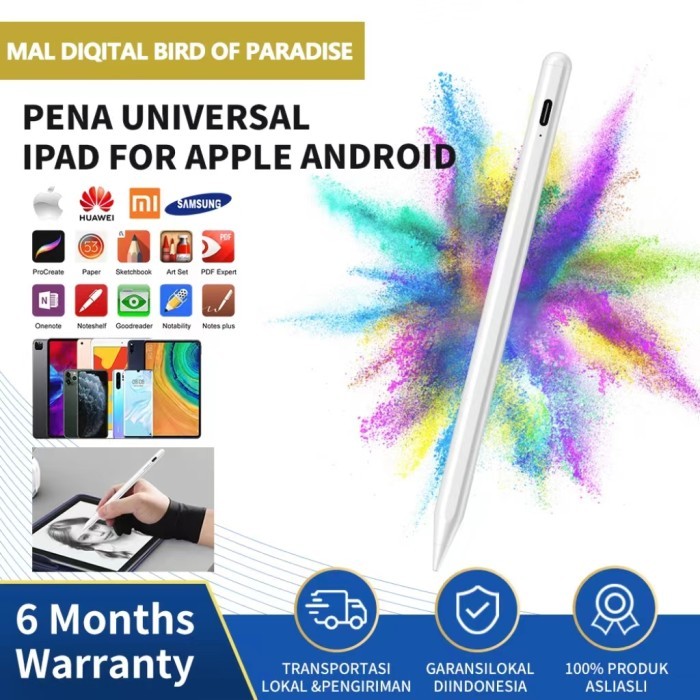 TERLARIS TERLARIS STYLUS PEN UNIVERSAL WITH PALM REJECTION ACTIVE STYLUS CAPACITIVE PENCIL FOR