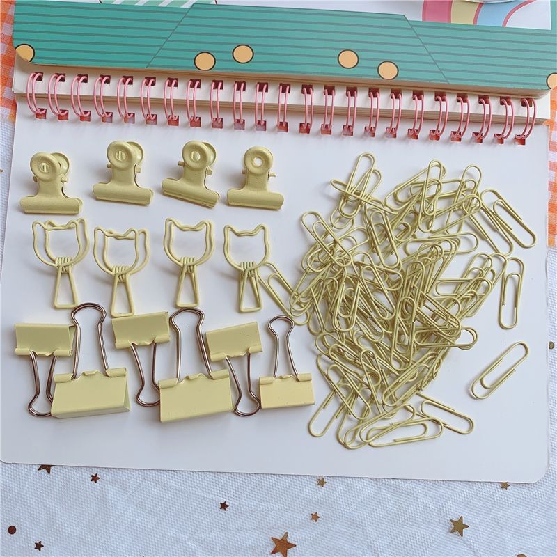 

Cute Creative Practical File Clips Paper Clips Binder Clips Multi-Combination