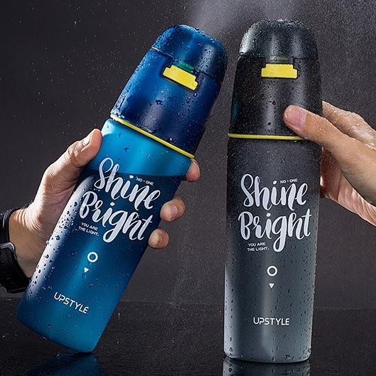 BOTOL AIR MINUM 600 ML SPRAY UPSTYLE SPORT WATER BOTTLE FROSTED [terbaik]