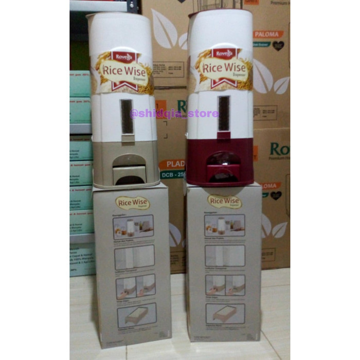 Rovega Rice Box Tempat Kotak Beras 10 Kg