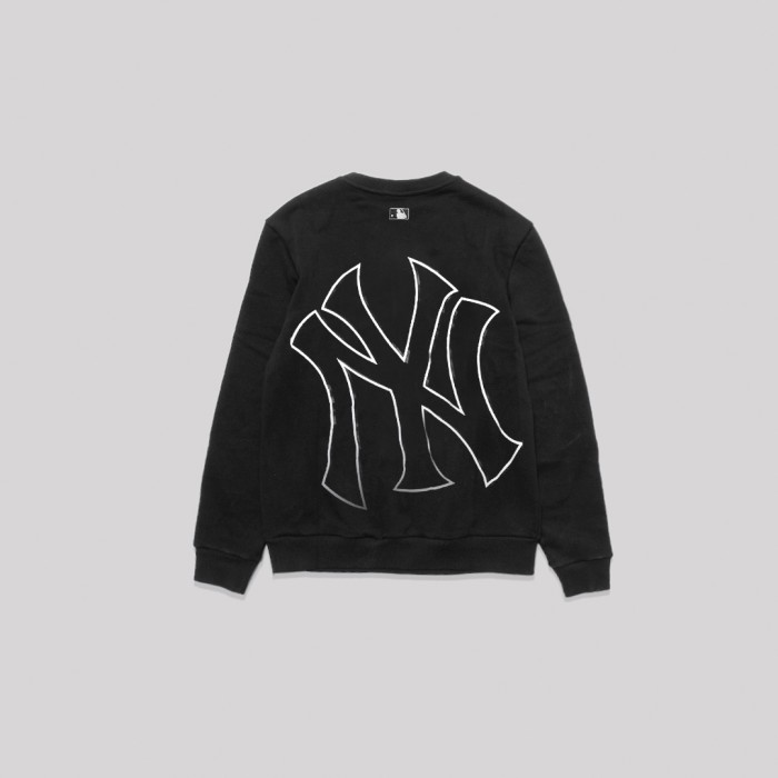 M7B NY Yankees Back Lines Logo Sweatshirt Black