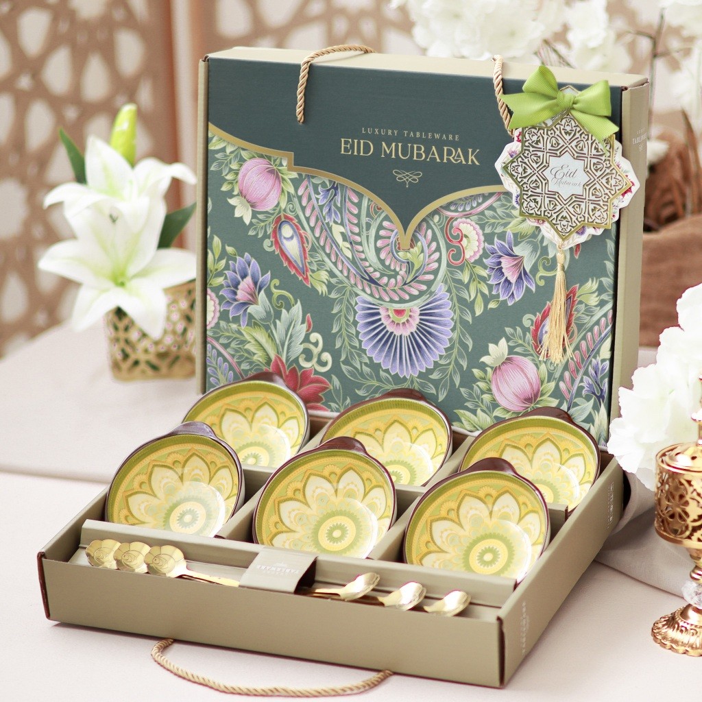 

HOT DEALS Hampers Lebaran Idul Fitri Mangkok Set Premium Eid Mubarak Gift Set Mangkok Keramik Parsel