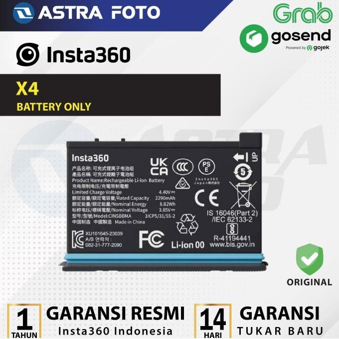 Insta360 X4 Battery For Insta 360 X4 Baterai Garansi Resmi