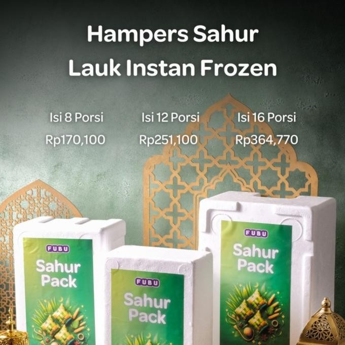 

New Item!, Fubu Sahur Pack - Hampers Ramadan Lebaran Paket Makan Dgn Kartu Ucapan