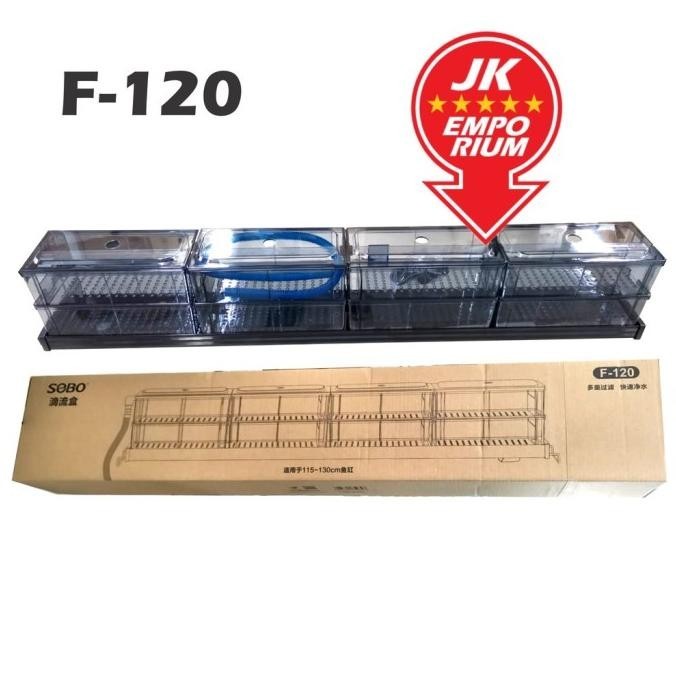 SOBO F 120 Trickle top filter atas 2 susun aquarium 100-120cm FA 120