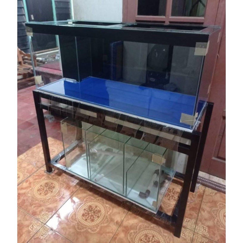Aquarium Kaca 120x50x50 Plus Sump Filter