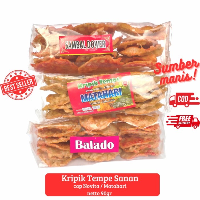 

BOOM SALE Keripik Tempe Kampung Sanan Oleh Oleh Malang Standar Sanan