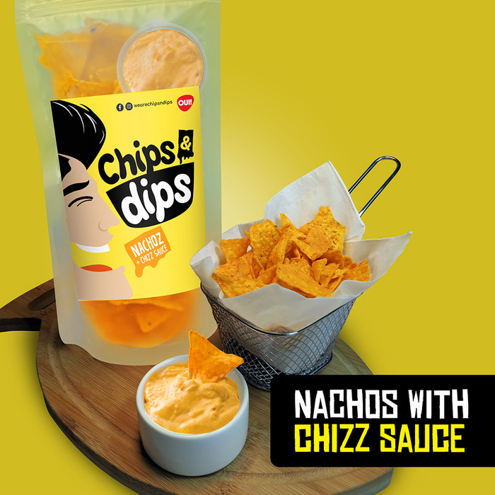 

DISKON Chips & Dips - Keripik Nachos / Tortilla dg Saus Cocol Keju gurih