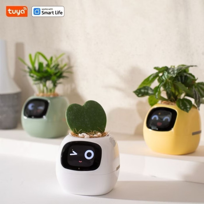 

EKSLUSIF Tuya Ivy Smart Flower Pot Planter SmartPot Endless Fun Over 49 Rich Expressions 7 smart