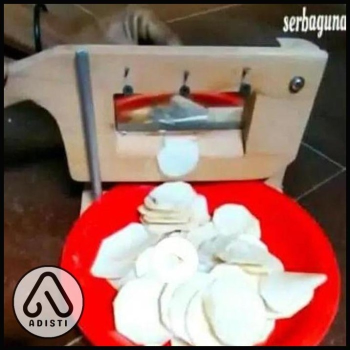 

BOOM SALE ALAT PERAJANG DAN PEMOTONG KERIPIK SINGKONG - KAYU MAHONI Berkualitas