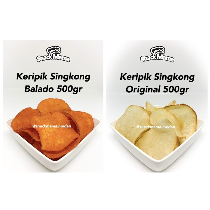 

TERBAIK [500GR] KERIPIK SINGKONG PREMIUM ORI / BALADO / RAWIT / JAGUNG